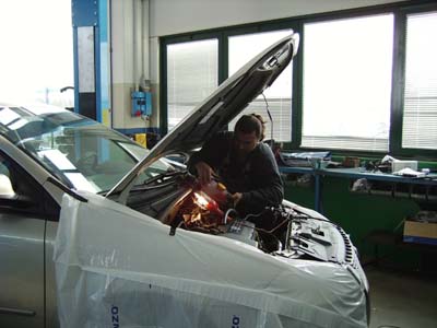 Tecnico al lavoro
